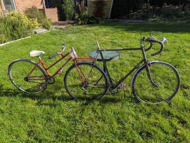 FREE  - Restoration project - Dawes Galaxy + M Steel 'taggy bike'